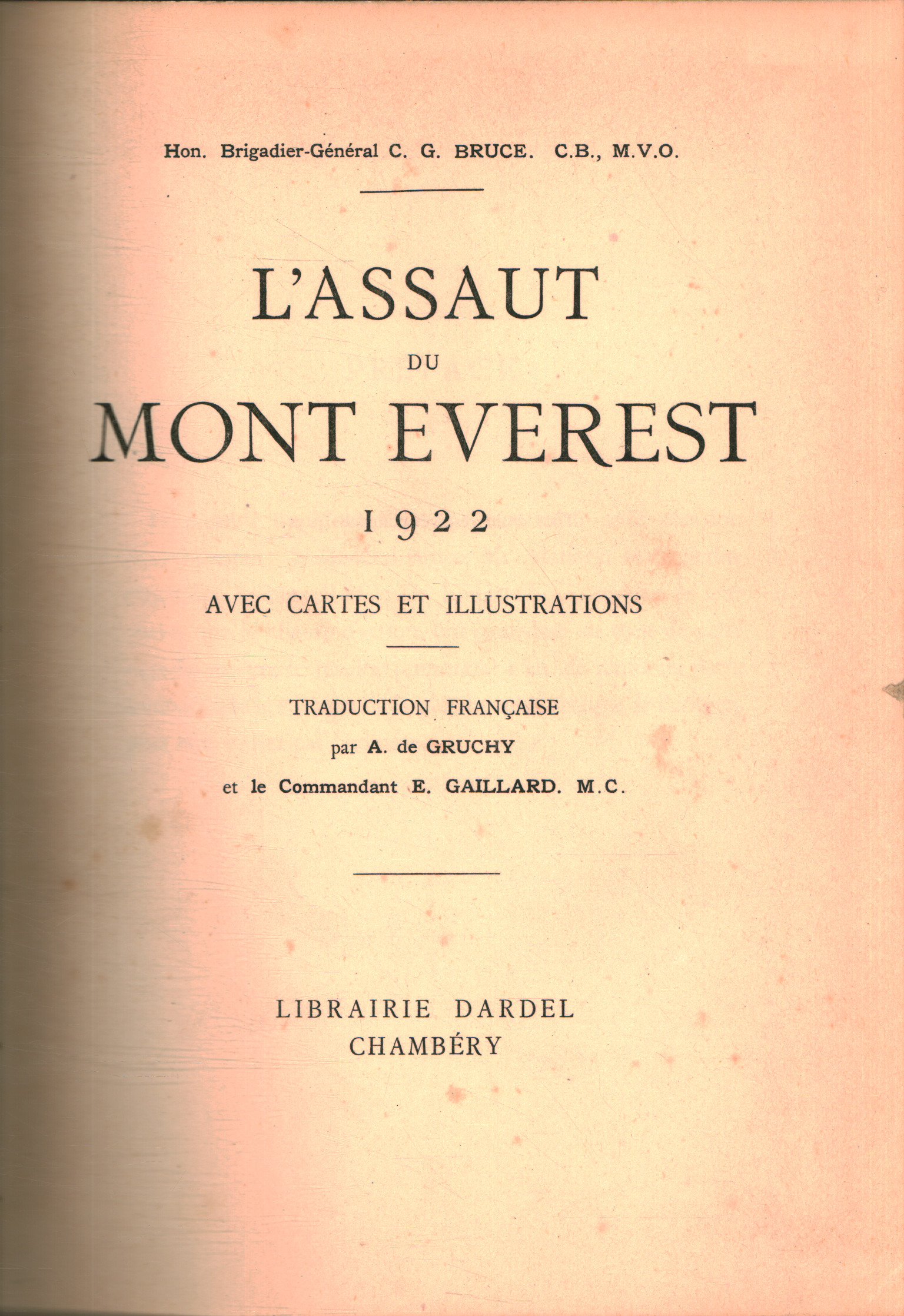 Assaut du Mont Everest 1922