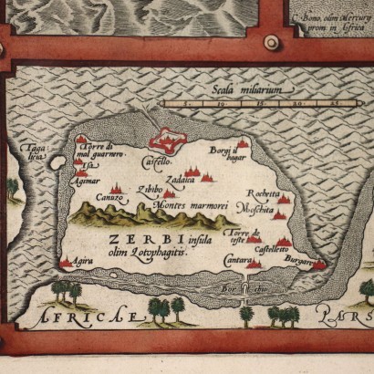 Mapa de algunas islas del Mar Mediterráneo