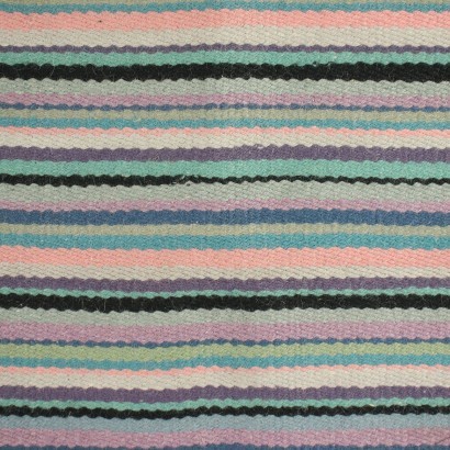 Vintage Kilim Carpet Wool Cotton Poland 1970s-1980s
