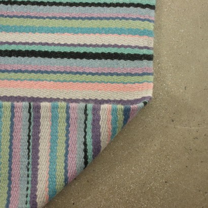 Tapis Kilim Noeud Fin Laine Coton - Pologne Années 1970-1980