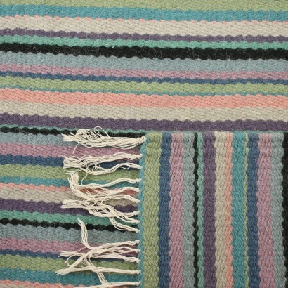 Tapis Kilim Noeud Fin Laine Coton - Pologne Années 1970-1980