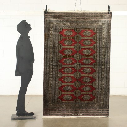 Tapis Boukhara Noeud Fin Laine Coton - Pakistan Années 1970-1980