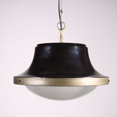 Lamp Tau Sergio Mazza Artemide Chromed Aluminium Brass Italy 1960s