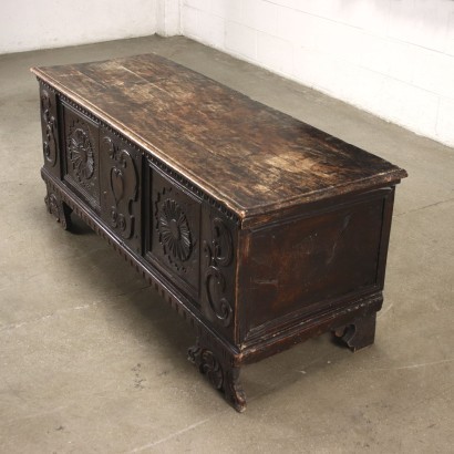 Baroque Chest Solid Walnut Italy 17th Century