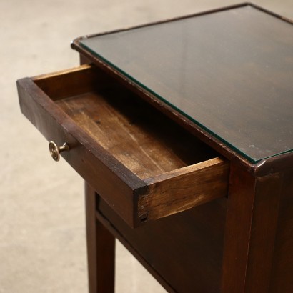 Bedside Table Mahogany Italy 18th-19th Century