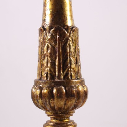 Torch Holder Gilded Wood Italy 19th Century