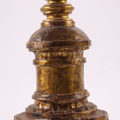 Torch Holder Gilded Wood Italy 19th Century