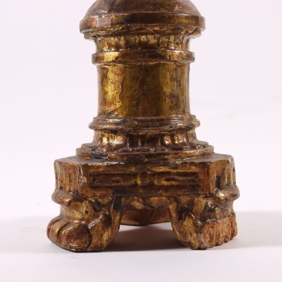 Torch Holder Gilded Wood Italy 19th Century