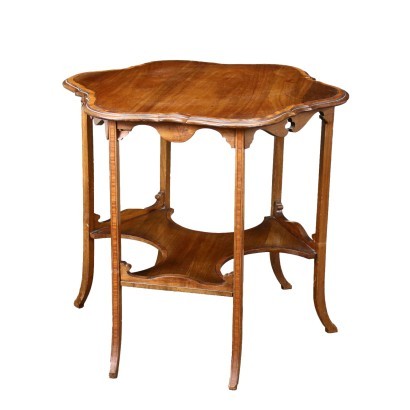 Liberty Table Mahogany Marple Ebony Italy 18th-19th Century