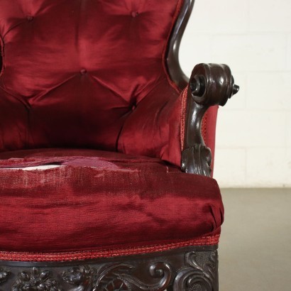 antique, fauteuil, fauteuils antiques, fauteuil antique, fauteuil antique italien, fauteuil antique, fauteuil néoclassique, fauteuil 19ème siècle, fauteuil Louis Philippe