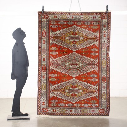 Tapis Shirvan Micra Noeud Fin Laine - Russie Années 1990