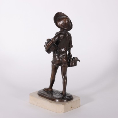 Sculpture Of A Young Boy By Giovanni De Martino Italy 20th Century