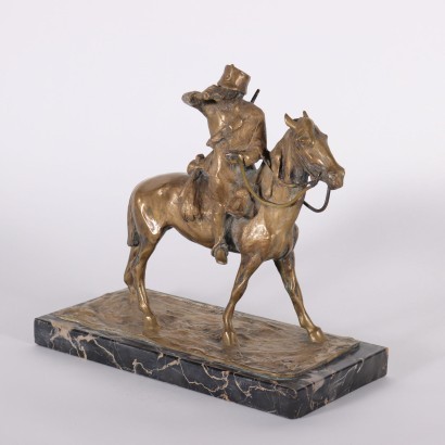 Soldat à Cheval - Bronze XX Siècle.