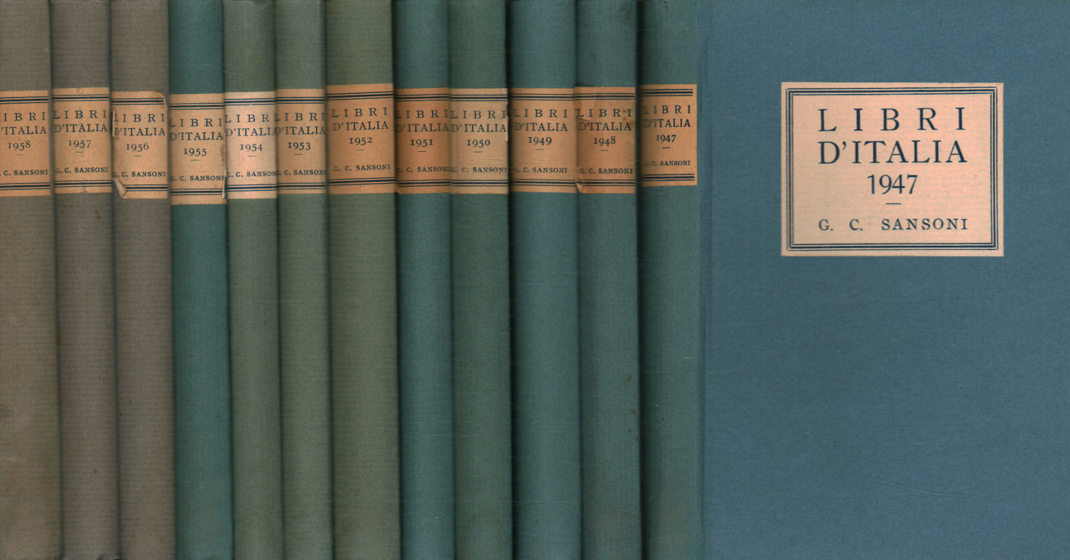 Livres d'Italie (12 volumes)