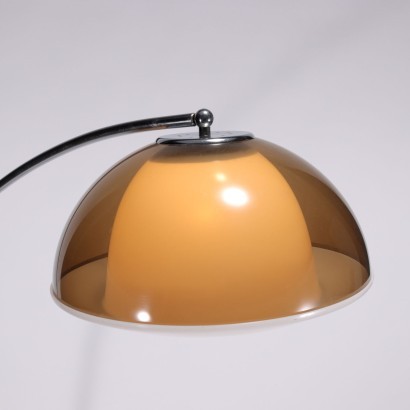 Lamp Marble Methacrylate Chromed Metal Italy 1960s-1970s