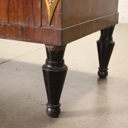 Empire Chest of Drawers Walnut Poplar Italy XIX Century