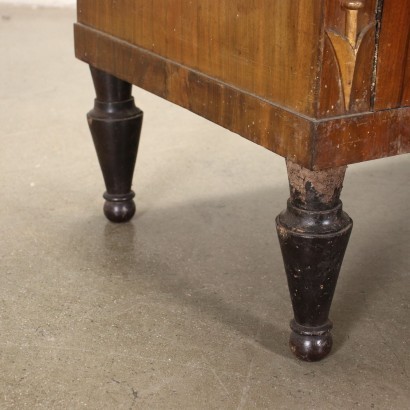 Empire Chest of Drawers Walnut Poplar Italy XIX Century