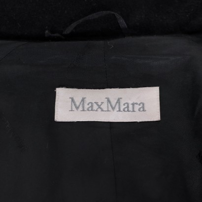 Abrigo vintage, abrigo MaxMara, vintage Italia, lana y Cashmere, abrigo de lana, abrigo Vintage Max Mara Black