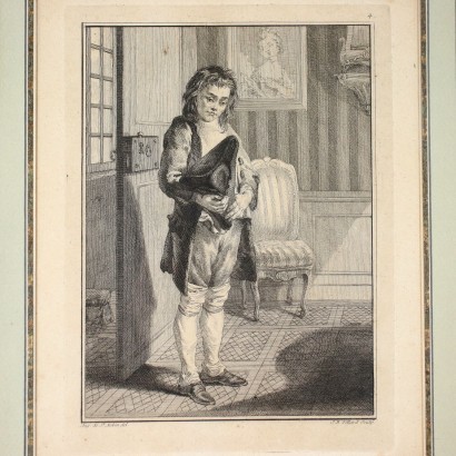 Augustin de Saint-Aubit Etching France 18th Century