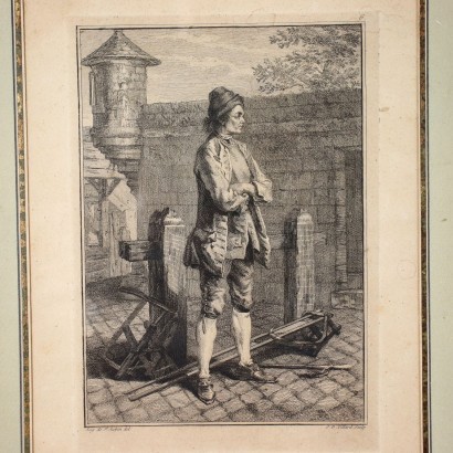 Augustin de Saint-Aubit Etching France 18th Century