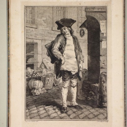 Augustin de Saint-Aubit Etching France 18th Century