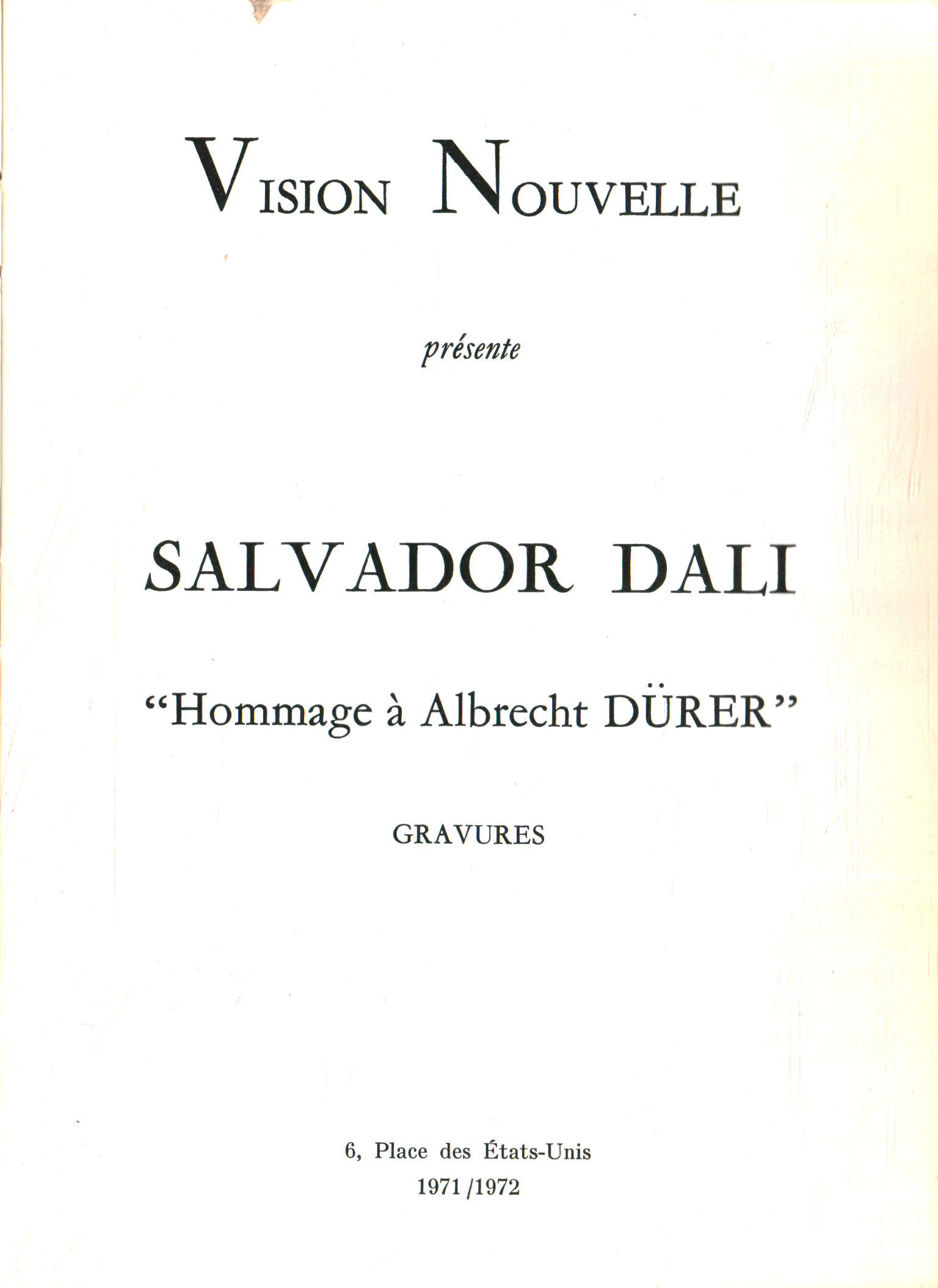 Salvador Dalí. Hommage à Albrech