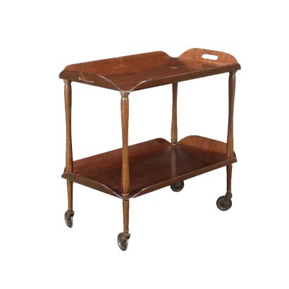 Vintage 1950s Italian Service Cart Beech Plywood