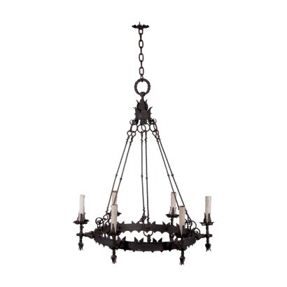 Lampadario in Ferro Battuto