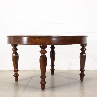 antiguo, mesa, mesa antigua, mesa antigua, mesa italiana antigua, mesa antigua, mesa neoclásica, mesa del siglo XIX, mesa ovalada extensible