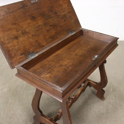 antique, table, antique table, antique table, antique Italian table, antique table, neoclassical table, 19th century table, Fratino writing desk with Ancient Woods