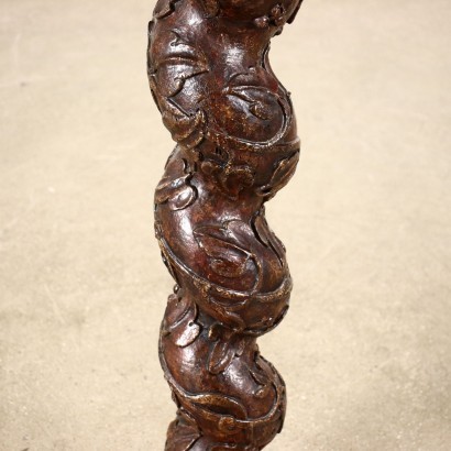 Vase Holder Column Wood Italy 17th Century