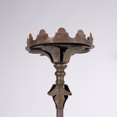 Pair of Torch Holders Wrought Iron Italy 20th Century