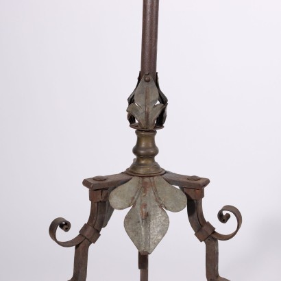 Pair of Torch Holders Wrought Iron Italy 20th Century