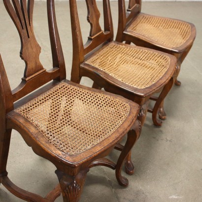 antique, chaise, chaises antiques, chaise antique, chaise italienne antique, chaise antique, chaise néoclassique, chaise du XIXe siècle, Groupe de six chaises de style Chippenda