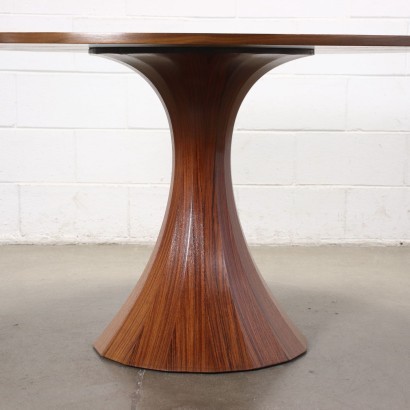 Round Table Rosewood Veneer Italy 1960s