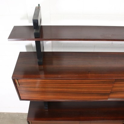 Extenso by Amma Rosewood Veneer Brass Italy 1960s