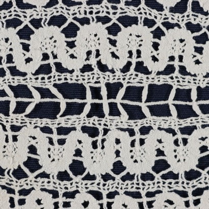 Oval Lace Doily Cotton Italy 20th Century