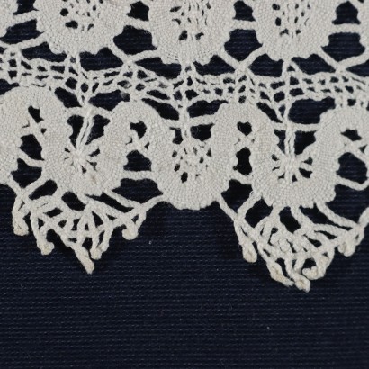 Oval Lace Doily Cotton Italy 20th Century