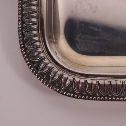 Silver Tray By Greggio Rino Manufacture Silver Italy 20th Century