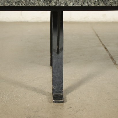 Coffee Table Marble Metal Italy 1970s-1980s