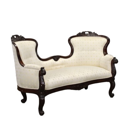 Louis Philippe Sofa Mahogany Italy 19th Century