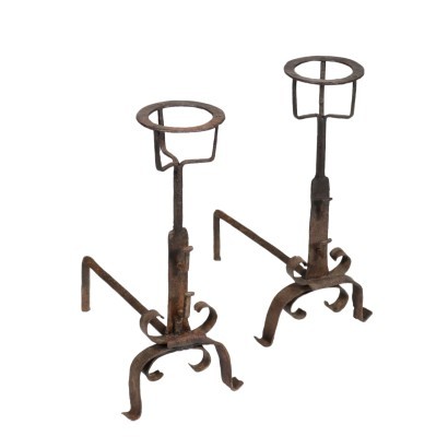 Pair Of Chimney Flaps Wrought Iron Italy 18th Century