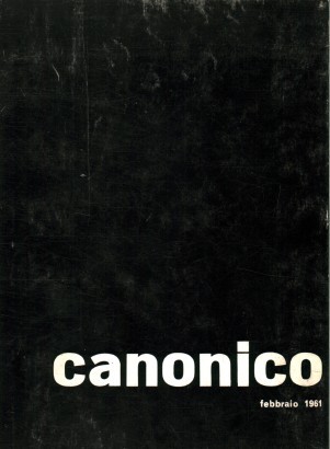 Canonico. Febbraio 1961