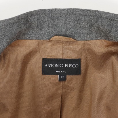 antonio fusco, made in italy, giacca, capospalla, pura lana, giacca alla coreana, mao jacket, secondhand,Giacca alla Coreana Antonio Fusco