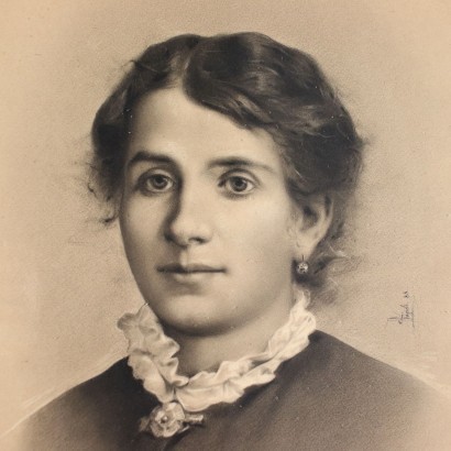 Retrato de una mujer joven 1888, Retrato de una mujer joven 1888