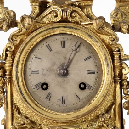 antique, horloge, horloge antique, horloge antique, horloge italienne antique, horloge antique, horloge néoclassique, horloge du 19ème siècle, horloge à pendule, horloge murale, horloge en bronze doré