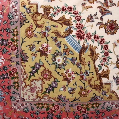 Tabriz Carpet Cotton Wool Silk Persia 1960s-1970s