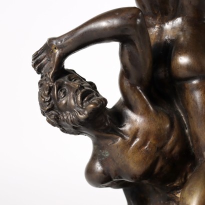 Bronzeskulptur Den Raub der Sabinerrinen Italien \'900