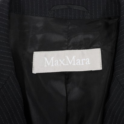 Pinstripe Suit Max Mara Viscosa Wool Italy