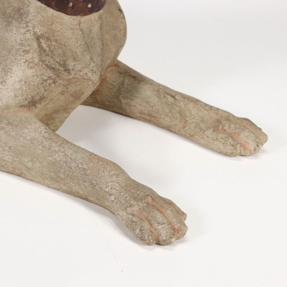 Sitting Dog Patineted Resin Italy XX Cent.